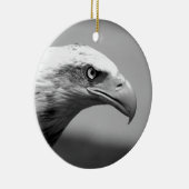 Décoration En Céramique Oeil d'aigle noir et blanc (Droite)