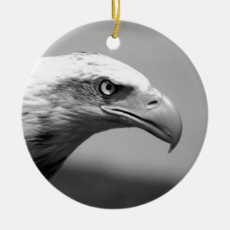 Décoration En Céramique Oeil d'aigle noir et blanc
