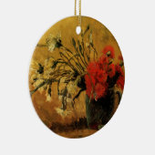 Décoration En Céramique Oeillets rouges et blancs par Vincent van Gogh (Droite)