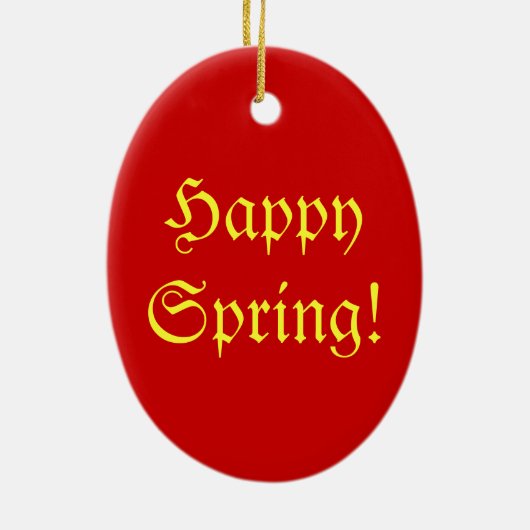 Décoration En Céramique Oeuf d'art populaire (Dos)