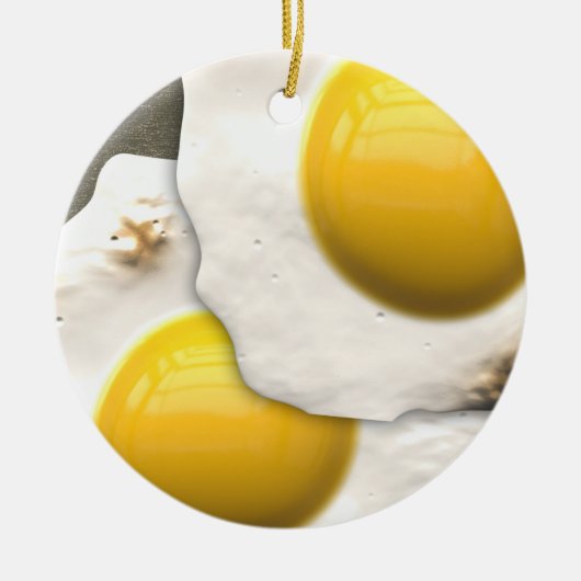 Décoration En Céramique Oeufs au plat (Devant)