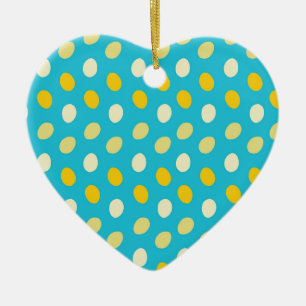 Décoration En Céramique OEufs couleur bleu blanc jaune Nets d'oiseaux Natu