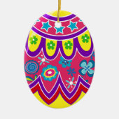 Décoration En Céramique Oeufs de Pâques (Devant)