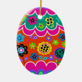 Décoration En Céramique Oeufs de Pâques (Devant)