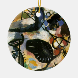Décoration En Céramique Oeuvre Abstraite de Kandinsky Black Spot