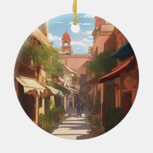 Décoration En Céramique OEuvre d'art marrakech (Dos)