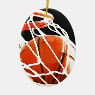 Décoration En Céramique Oeuvre de basket-ball
