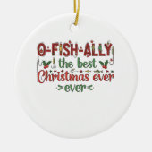 Décoration En Céramique Ofish Le Meilleur Fisher De Noël (Devant)