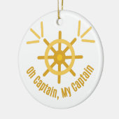 Décoration En Céramique Oh capitaine, mon capitaine (Gauche)