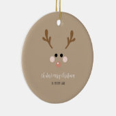 Décoration En Céramique Oh cerf ! Joyeux Noël (Droite)