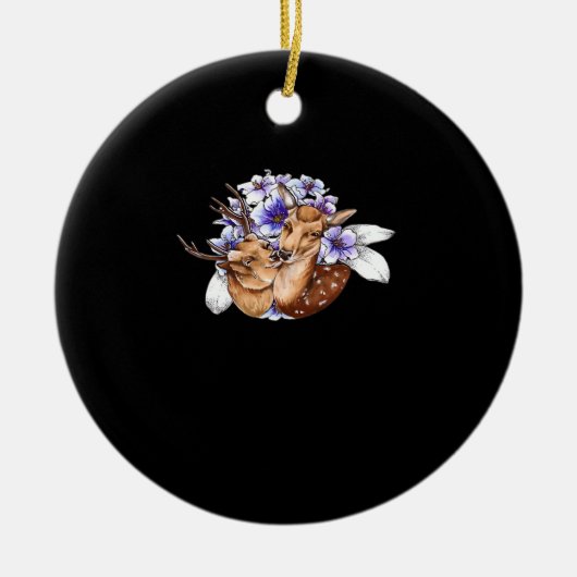 Décoration En Céramique Oh Deer Clean Minimal Style (Devant)