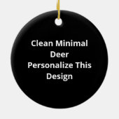 Décoration En Céramique Oh Deer Clean Minimal Style (Dos)