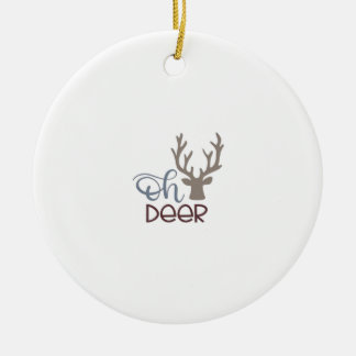Décoration En Céramique Oh Deer Retro Classic Design Ornament