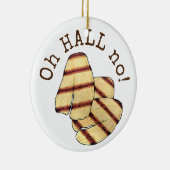 Décoration En Céramique Oh HALL (Enfer) Non ! Fromage grillé Halloumi (Droite)