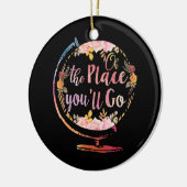 Décoration En Céramique Oh L'Endroit Où Vous Allez Flower Globe Enseigner (Gauche)