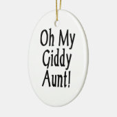 Décoration En Céramique Oh Ma Tante Giddy ! (Gauche)