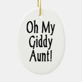 Décoration En Céramique Oh Ma Tante Giddy ! (Dos)