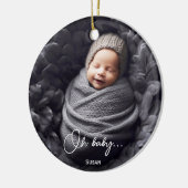 Décoration En Céramique Oh mon bébé photo-gardien Noël (Gauche)