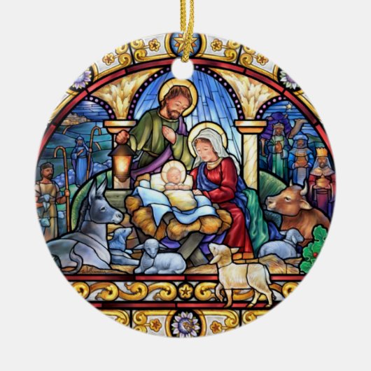 Décoration En Céramique Oh venez adorons-le (Devant)