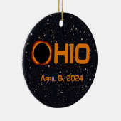 Décoration En Céramique Ohio 2024 Total Éclipse Solaire (Droite)