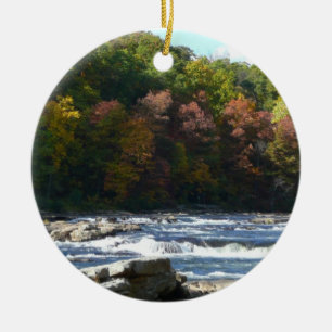 Décoration En Céramique Ohiopyle River Rapids à l'automne Pennsylvanie Aut