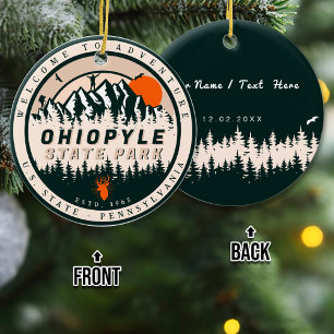 Décoration En Céramique Ohiopyle State Park Pennsylvania Hike Souvenirs