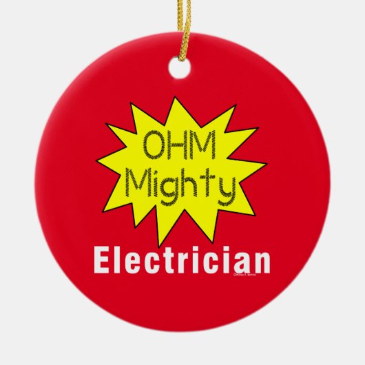 Décoration En Céramique Ohm Mighty Electrician (Devant)