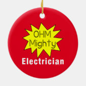 Décoration En Céramique Ohm Mighty Electrician (Dos)