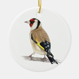 Décoration En Céramique Oiseau de Goldfinch