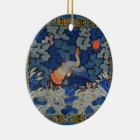 Décoration En Céramique Oiseaux artisanaux broderies chinoises en cris (Droite)