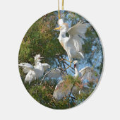 Décoration En Céramique Oiseaux de bétail dans l'arbre (Gauche)