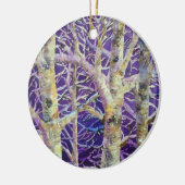 Décoration En Céramique Oiseaux pourpres (Gauche)