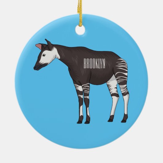 Décoration En Céramique Okapi (Dos)