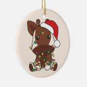 Décoration En Céramique Okapi Noël Animaux d'hiver Vacances Okapis (Droite)