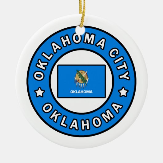Décoration En Céramique Oklahoma City Oklahoma (Devant)