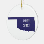 Décoration En Céramique Oklahoma Nom personnalisé (Gauche)