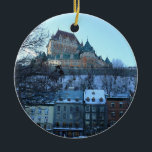 Décoration En Céramique Old Québec, Québec, Canada<br><div class="desc">A beautiful view of Chateau Frontenac above older buildings à Old Québec,  Québec,  Canada. Photo prise en février 2012.</div>