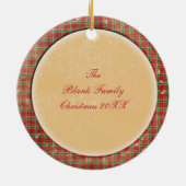 Décoration En Céramique Old Victorian Rustic Family Personalized (Dos)