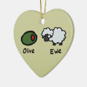 Décoration En Céramique Olive Ewe (Gauche)