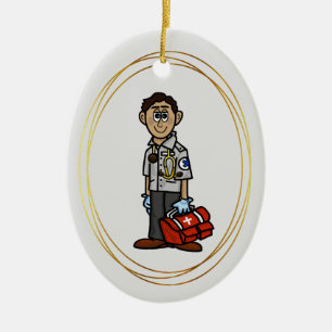 Décoration En Céramique Olive Skinned Homme EMS Parnament Ornament
