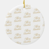 Décoration En Céramique Olive vert de Noël Arbres et vaches (Dos)