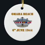 Décoration En Céramique Omaha Beach 6th June 1944<br><div class="desc">Omaha Beach 6th June 1944,  Normandy landings</div>