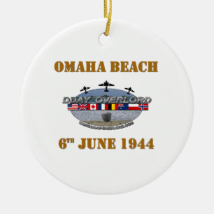 Décoration En Céramique Omaha Beach 6th June 1944
