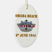 Décoration En Céramique Omaha Beach 6th June 1944 (Droite)