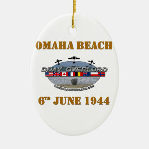 Décoration En Céramique Omaha Beach 6th June 1944