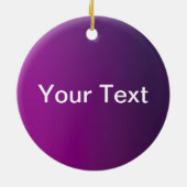 Décoration En Céramique Ombre moderne et texte blanc modifiable (Dos)