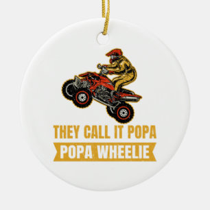 Décoration En Céramique On L'Appelle Poppa - Poppa Wheelie - ATV