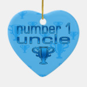 Décoration En Céramique Oncle du numéro 1 (Dos)