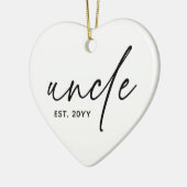 Décoration En Céramique Oncle Elégant Typographie Nouveau Oncle (Gauche)