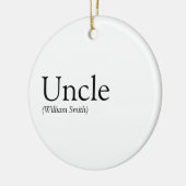 Décoration En Céramique Oncle, Funcle Définition moderne Noir et blanc (Gauche)